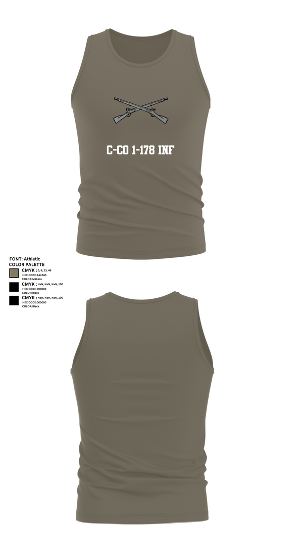 Tank Top, C-CO 1-178 INF, , Teamtime, Team time, sublimation, custom sports apparel, team uniforms, spirit wear, spiritwear, sports uniforms, custom shirts, team store, custom team store, fundraiser sports, apparel fundraiser