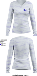 Ro‘s 75262073 Women's Long Sleeve V-neck Shirt - 1