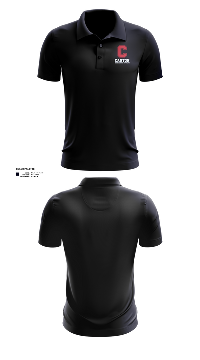 Canton Bowling 4573823 Short Sleeve Performance Polo - 50