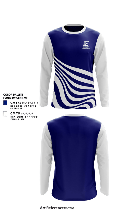 Emmett High School Cross Country 76234564 Long Sleeve Performance Shirt - 1
