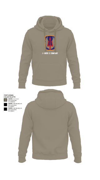 Hoodie, 1-169th E Company, National Guard, Teamtime, Team time, sublimation, custom sports apparel, team uniforms, spirit wear, spiritwear, sports uniforms, custom shirts, team store, custom team store, fundraiser sports, apparel fundraiser