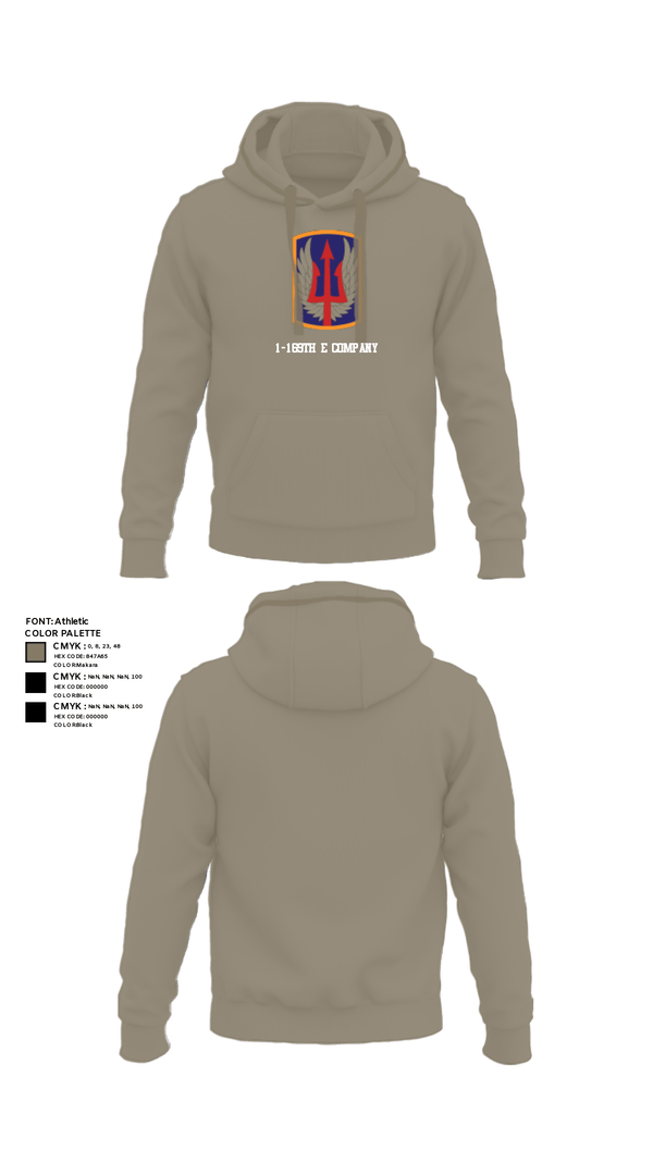Hoodie, 1-169th E Company, National Guard, Teamtime, Team time, sublimation, custom sports apparel, team uniforms, spirit wear, spiritwear, sports uniforms, custom shirts, team store, custom team store, fundraiser sports, apparel fundraiser