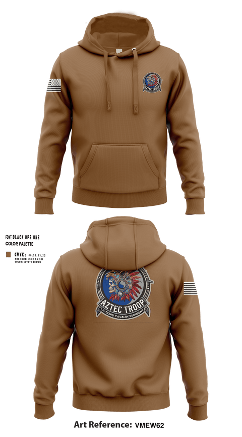 Hoodie, A Trp 2/183d CAV, National Guard, Teamtime, Team time, sublimation, custom sports apparel, team uniforms, spirit wear, spiritwear, sports uniforms, custom shirts, team store, custom team store, fundraiser sports, apparel fundraiser