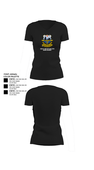 Womens Short Sleeve Vneck Shirt, Echo Co. 2nd battalion, 25th Marine Regiment, , Teamtime, Team time, sublimation, custom sports apparel, team uniforms, spirit wear, spiritwear, sports uniforms, custom shirts, team store, custom team store, fundraiser sports, apparel fundraiser