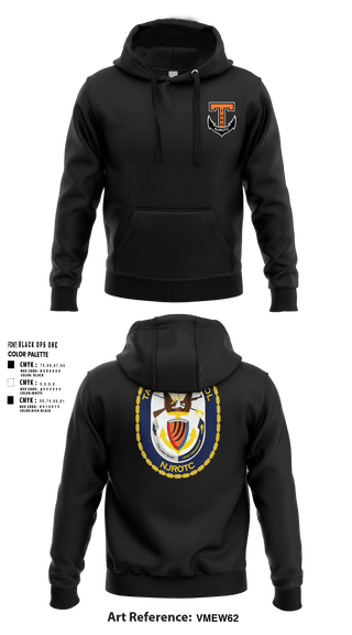 Hoodie, Tabb NJROTC, Navy, Teamtime, Team time, sublimation, custom sports apparel, team uniforms, spirit wear, spiritwear, sports uniforms, custom shirts, team store, custom team store, fundraiser sports, apparel fundraiser