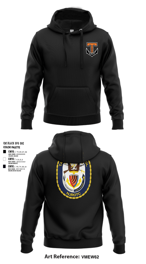 Hoodie, Tabb NJROTC, Navy, Teamtime, Team time, sublimation, custom sports apparel, team uniforms, spirit wear, spiritwear, sports uniforms, custom shirts, team store, custom team store, fundraiser sports, apparel fundraiser