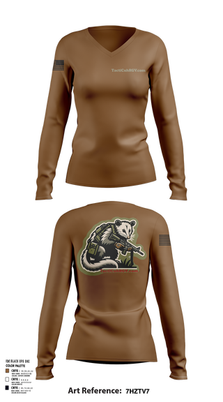 Womens Long Sleeve Vneck Shirt 1, TactiCuhRGV.com, Police, Teamtime, Team time, sublimation, custom sports apparel, team uniforms, spirit wear, spiritwear, sports uniforms, custom shirts, team store, custom team store, fundraiser sports, apparel fundraiser
