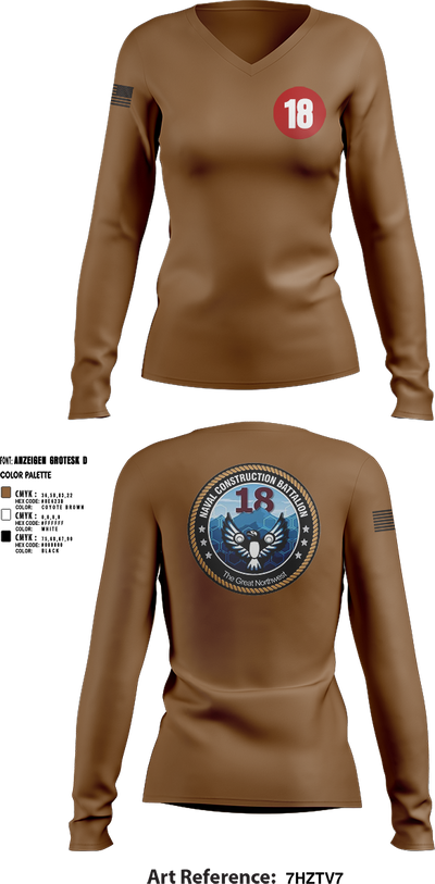 NCB 18 51477783 Women's Long Sleeve V-neck Shirt - 3