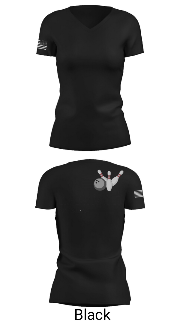 Womens Short Sleeve Vneck Shirt, The Perfect Pro Shop, Bowling, Teamtime, Team time, sublimation, custom sports apparel, team uniforms, spirit wear, spiritwear, sports uniforms, custom shirts, team store, custom team store, fundraiser sports, apparel fundraiser