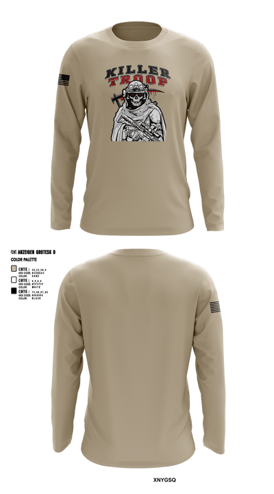 3/2CR Killer Troop 6220684 Long Sleeve Performance Shirt 1