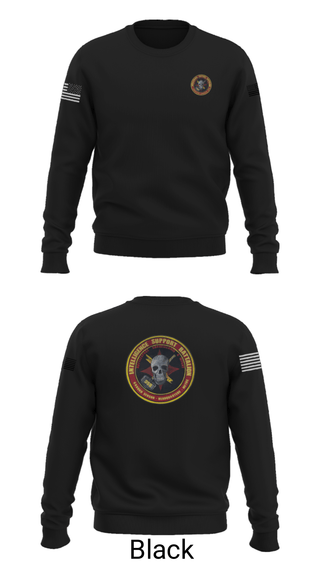 Crew Neck Sweatshirt, Battle Space Surveillance Company, Marines, Teamtime, Team time, sublimation, custom sports apparel, team uniforms, spirit wear, spiritwear, sports uniforms, custom shirts, team store, custom team store, fundraiser sports, apparel fundraiser