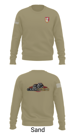 Crew Neck Sweatshirt, Charlie Battery, 1st Battalion 1st Air Defense Artillery Regiment, , Teamtime, Team time, sublimation, custom sports apparel, team uniforms, spirit wear, spiritwear, sports uniforms, custom shirts, team store, custom team store, fundraiser sports, apparel fundraiser