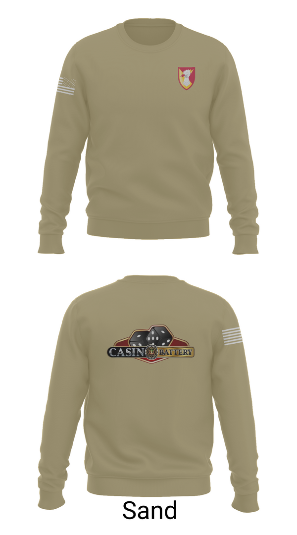 Crew Neck Sweatshirt, Charlie Battery, 1st Battalion 1st Air Defense Artillery Regiment, , Teamtime, Team time, sublimation, custom sports apparel, team uniforms, spirit wear, spiritwear, sports uniforms, custom shirts, team store, custom team store, fundraiser sports, apparel fundraiser