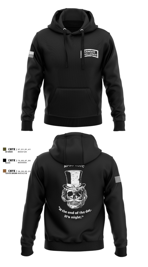 Hoodie, APSU RANGER CHALLENGE, Army, Teamtime, Team time, sublimation, custom sports apparel, team uniforms, spirit wear, spiritwear, sports uniforms, custom shirts, team store, custom team store, fundraiser sports, apparel fundraiser