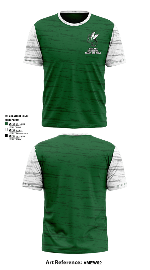 Short Sleeve Performance Shirt, Highland High School Track and Field, Track & Field, Teamtime, Team time, sublimation, custom sports apparel, team uniforms, spirit wear, spiritwear, sports uniforms, custom shirts, team store, custom team store, fundraiser sports, apparel fundraiser