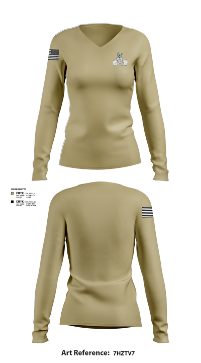 O.T.S.S. 87807214 Women's Long Sleeve V-neck Shirt - 2