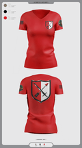 31st Chemical Brigade 60523938 Women's Short Sleeve V-neck Shirt - 3