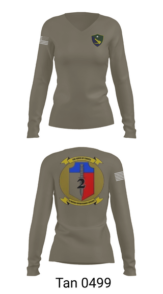 Womens Long Sleeve Vneck Shirt, Task Force 61/2, Marines, Teamtime, Team time, sublimation, custom sports apparel, team uniforms, spirit wear, spiritwear, sports uniforms, custom shirts, team store, custom team store, fundraiser sports, apparel fundraiser