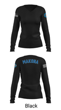 MKA 46227153 Women's Long Sleeve V-neck Shirt - 35