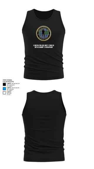 Tank Top, Center for Security Forces Detachment Chesapeake, Navy, Teamtime, Team time, sublimation, custom sports apparel, team uniforms, spirit wear, spiritwear, sports uniforms, custom shirts, team store, custom team store, fundraiser sports, apparel fundraiser