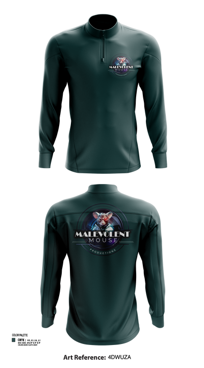 Malevolent Mouse Productions Quarter Zip Jacket - 107