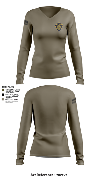 Womens Long Sleeve Vneck Shirt, City of Flint Police, Police, Teamtime, Team time, sublimation, custom sports apparel, team uniforms, spirit wear, spiritwear, sports uniforms, custom shirts, team store, custom team store, fundraiser sports, apparel fundraiser