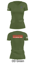 1st Marine Regiment 32808075 Women's Short Sleeve V-neck Shirt - 38