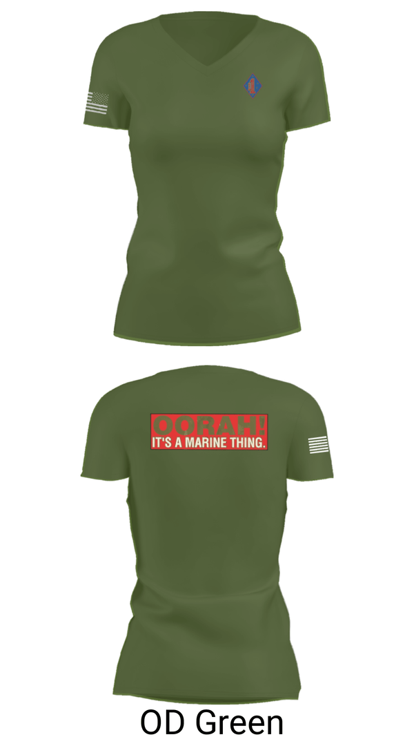 Women's Short Sleeve Vneck Shirt, 1st Marine Regiment, Marines, Teamtime, Team time, sublimation, custom sports apparel, team uniforms, spirit wear, spiritwear, sports uniforms, custom shirts, team store, custom team store, fundraiser sports, apparel fundraiser