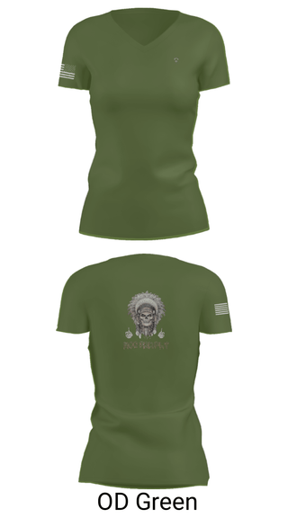 Womens Short Sleeve Vneck Shirt, 1/149th BCO INF REG 3rd PLT, Army, Teamtime, Team time, sublimation, custom sports apparel, team uniforms, spirit wear, spiritwear, sports uniforms, custom shirts, team store, custom team store, fundraiser sports, apparel fundraiser