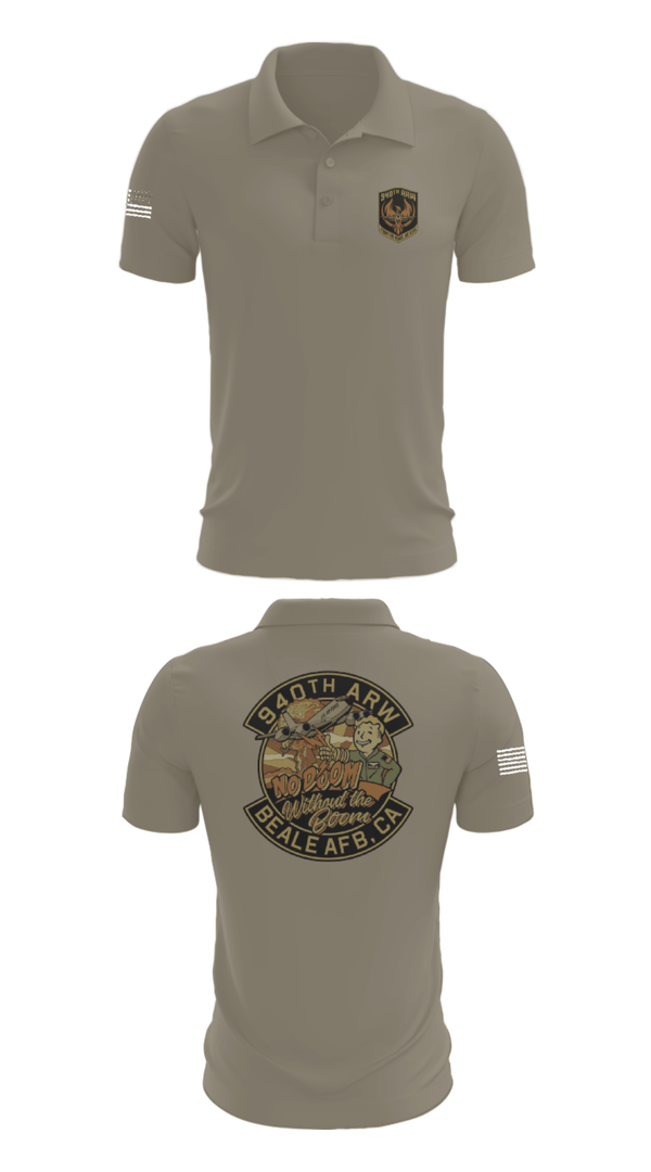 Short Sleeve Performance Polo, 940 Air Refueling Wing, , Teamtime, Team time, sublimation, custom sports apparel, team uniforms, spirit wear, spiritwear, sports uniforms, custom shirts, team store, custom team store, fundraiser sports, apparel fundraiser