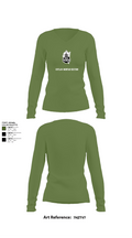 Outlaw Mortar Section 59835743 Women's Long Sleeve V-neck Shirt - 42