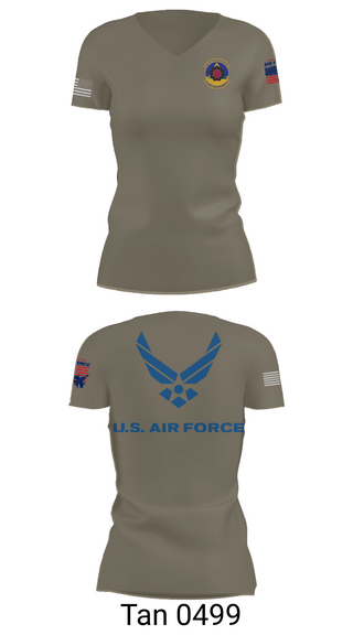 Womens Short Sleeve Vneck Shirt, 4th Component Maintenance Squadron, , Teamtime, Team time, sublimation, custom sports apparel, team uniforms, spirit wear, spiritwear, sports uniforms, custom shirts, team store, custom team store, fundraiser sports, apparel fundraiser