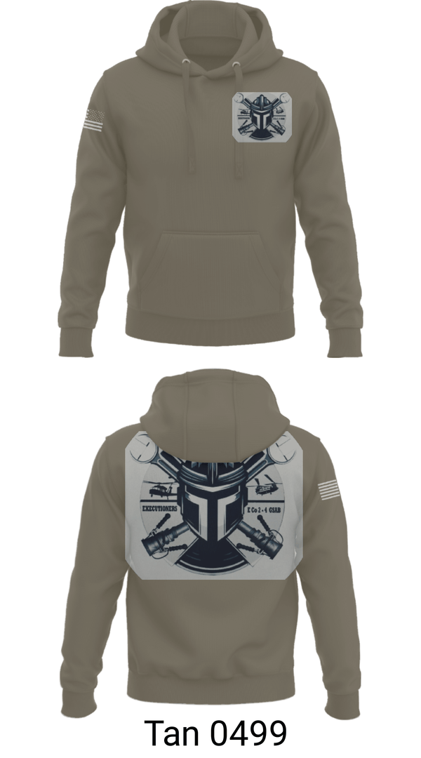 Hoodie, 2-4 GSAB ECHO CO., Army, Teamtime, Team time, sublimation, custom sports apparel, team uniforms, spirit wear, spiritwear, sports uniforms, custom shirts, team store, custom team store, fundraiser sports, apparel fundraiser