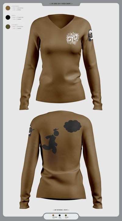 CYD Inc 87712916 Women's Long Sleeve V-neck Shirt -1 10