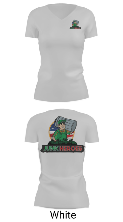 Junk Heroes 27502871 Women's Short Sleeve V-neck Shirt - 7