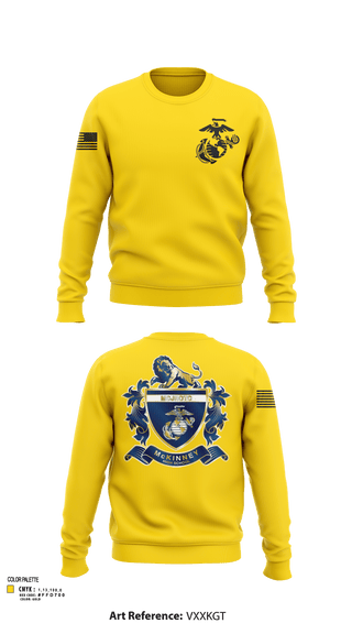Crew Neck Sweatshirt, MHS MCJROTC, Marines, Teamtime, Team time, sublimation, custom sports apparel, team uniforms, spirit wear, spiritwear, sports uniforms, custom shirts, team store, custom team store, fundraiser sports, apparel fundraiser