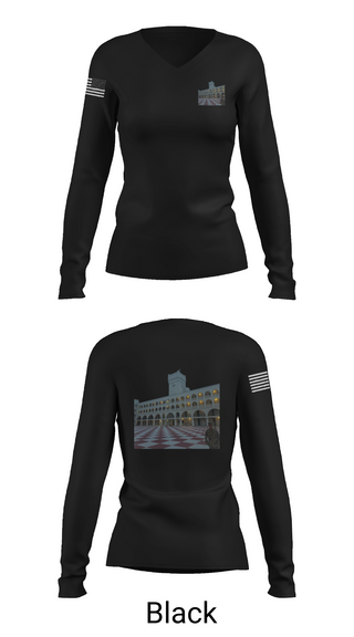 Womens Long Sleeve Vneck Shirt 1, Palmetto Battlion, Army, Teamtime, Team time, sublimation, custom sports apparel, team uniforms, spirit wear, spiritwear, sports uniforms, custom shirts, team store, custom team store, fundraiser sports, apparel fundraiser