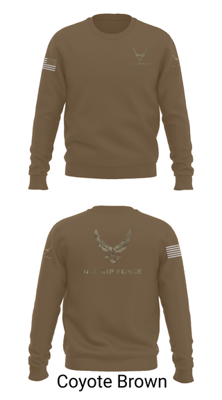 Crew Neck Sweatshirt, Wings, Air Force, Teamtime, Team time, sublimation, custom sports apparel, team uniforms, spirit wear, spiritwear, sports uniforms, custom shirts, team store, custom team store, fundraiser sports, apparel fundraiser