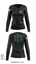 700 37457336 Women's Long Sleeve V-neck Shirt - 110