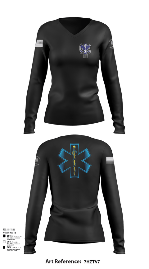 Womens Long Sleeve Vneck Shirt, 700, Army, Teamtime, Team time, sublimation, custom sports apparel, team uniforms, spirit wear, spiritwear, sports uniforms, custom shirts, team store, custom team store, fundraiser sports, apparel fundraiser