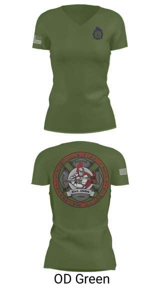 Womens Short Sleeve Vneck Shirt, GFR Station 3, Fire Department, Teamtime, Team time, sublimation, custom sports apparel, team uniforms, spirit wear, spiritwear, sports uniforms, custom shirts, team store, custom team store, fundraiser sports, apparel fundraiser