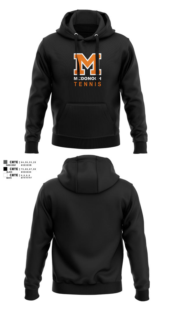Hoodie, Girls Tennis McDonogh School, Tennis, Teamtime, Team time, sublimation, custom sports apparel, team uniforms, spirit wear, spiritwear, sports uniforms, custom shirts, team store, custom team store, fundraiser sports, apparel fundraiser