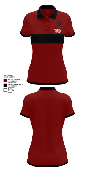 Short Sleeve Performance Polo, Broadway Academy Track, Track & Field, Teamtime, Team time, sublimation, custom sports apparel, team uniforms, spirit wear, spiritwear, sports uniforms, custom shirts, team store, custom team store, fundraiser sports, apparel fundraiser