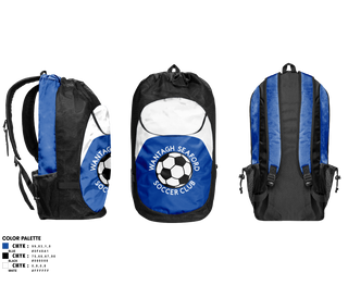 Gear Bag, Wantagh Seaford Soccer Club, Men's Soccer, Teamtime, Team time, sublimation, custom sports apparel, team uniforms, spirit wear, spiritwear, sports uniforms, custom shirts, team store, custom team store, fundraiser sports, apparel fundraiser