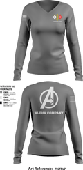 Alpha Company 80514577 Women's Long Sleeve V-neck Shirt - 7
