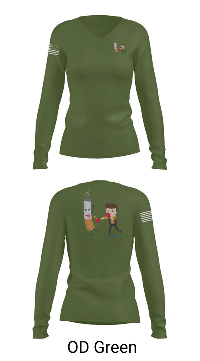 La droga niños 95132385 Women's Long Sleeve V-neck Shirt - 54