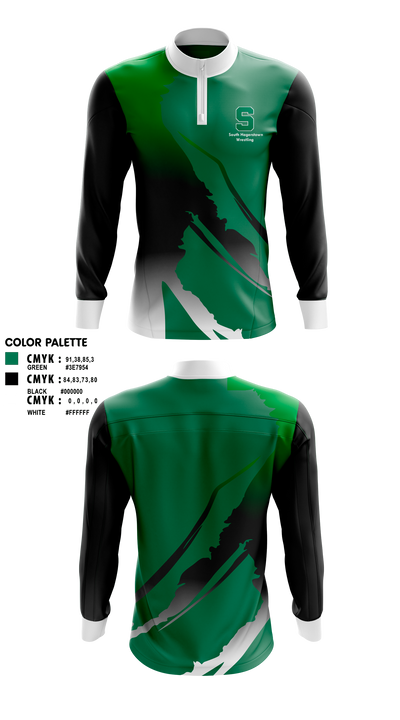 South Hagerstown High School Wrestling 17384983 Quarter Zip Jacket - 5