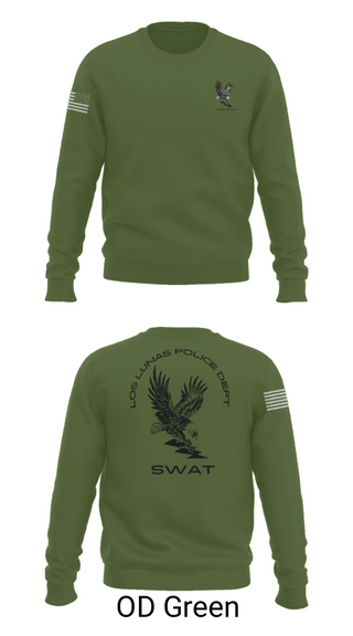 Crew Neck Sweatshirt, LOS LUNAS POLICE DEPT. SWAT, , Teamtime, Team time, sublimation, custom sports apparel, team uniforms, spirit wear, spiritwear, sports uniforms, custom shirts, team store, custom team store, fundraiser sports, apparel fundraiser