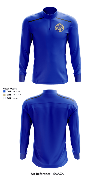 Bradwell Institute Volleyball 8244530 Quarter Zip Jacket - 12