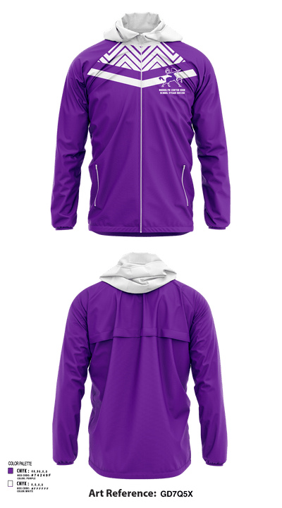 Brooklyn Center High School Steam Soccer 15263302 Windbreaker - 126